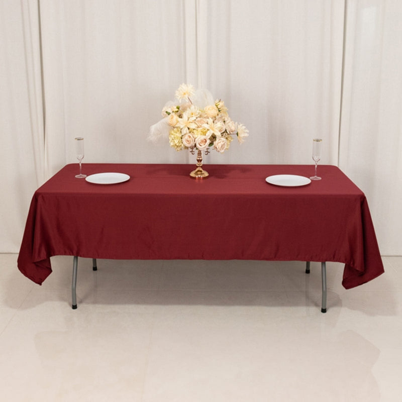 60" x 102" Lamour Satin Rectangular Tablecloth