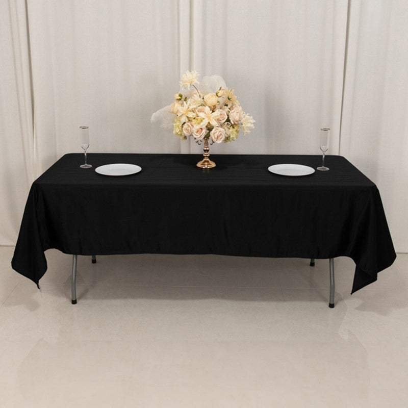 60" x 102" Lamour Satin Rectangular Tablecloth