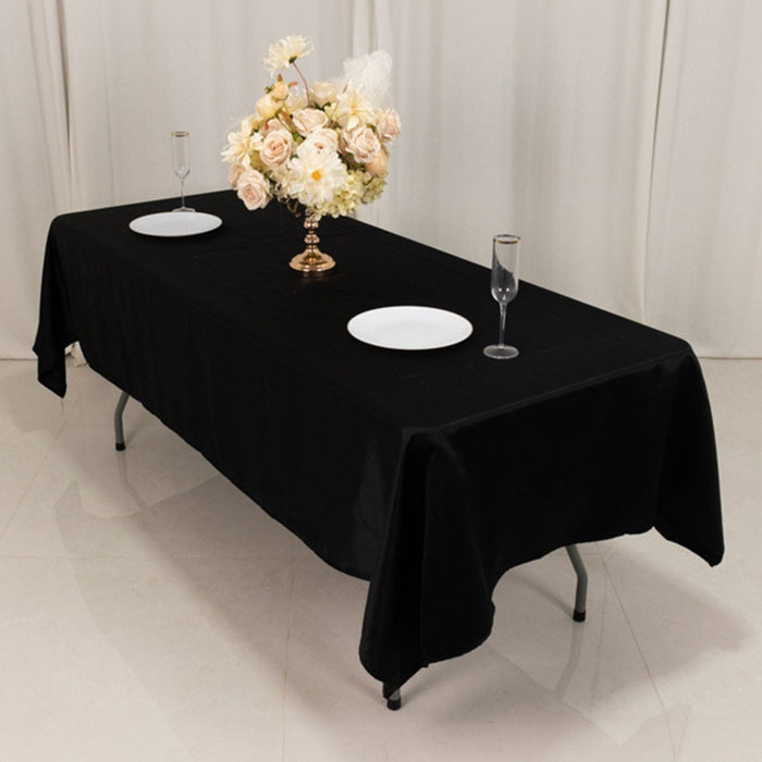 60" x 102" Lamour Satin Rectangular Tablecloth