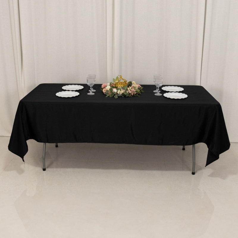 60" x 102" Lamour Satin Rectangular Tablecloth