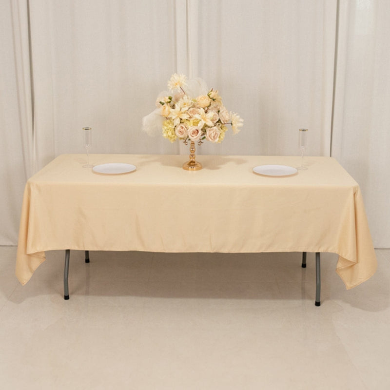 60" x 102" Lamour Satin Rectangular Tablecloth