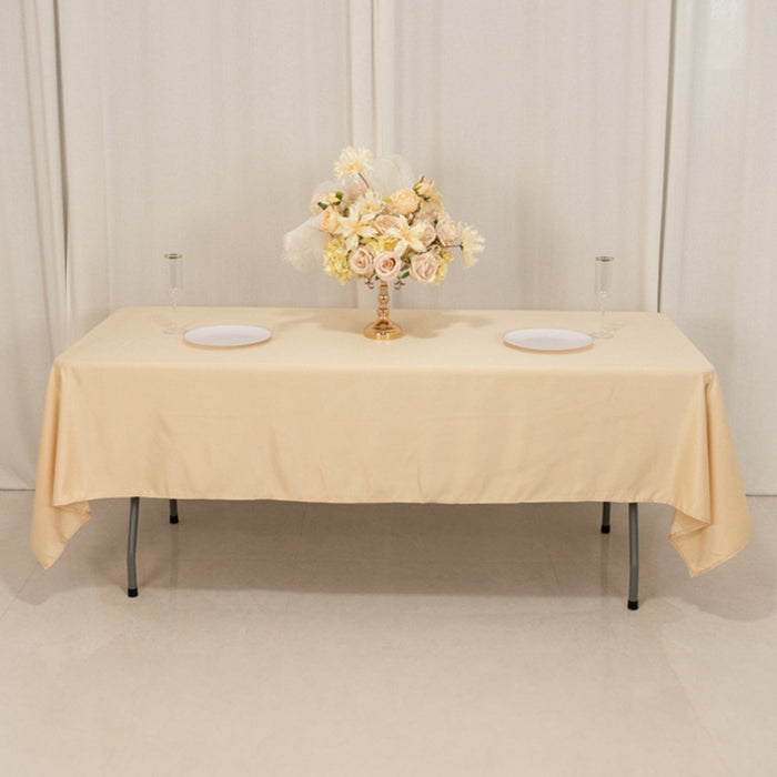 60" x 102" Lamour Satin Rectangular Tablecloth