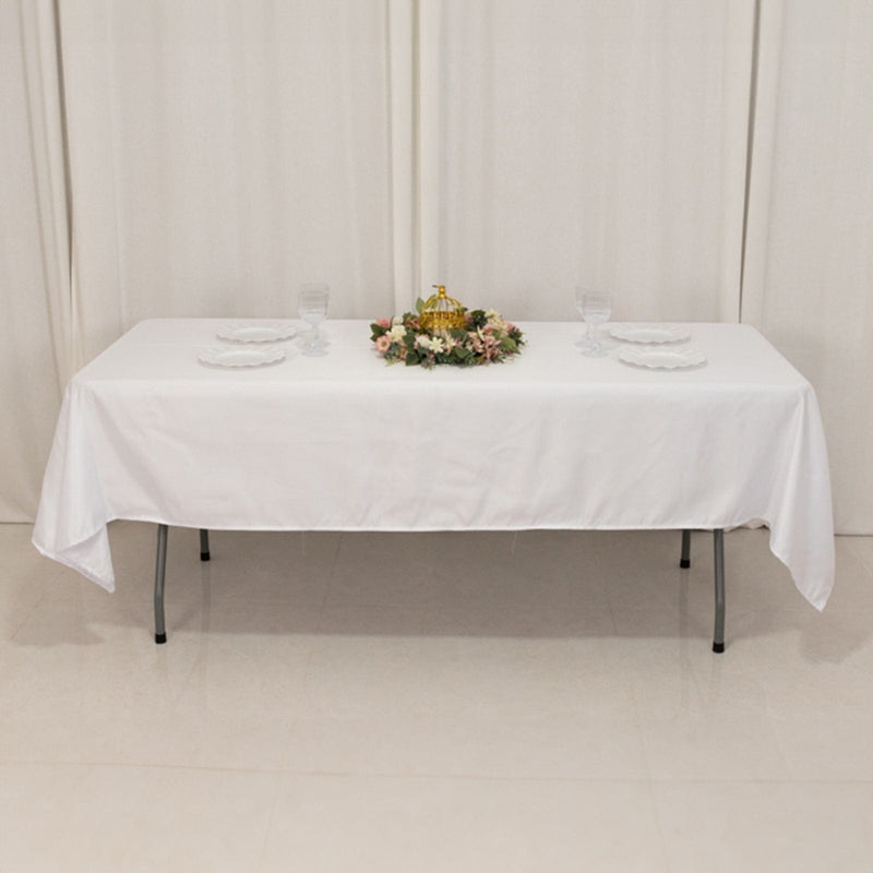 60" x 102" Lamour Satin Rectangular Tablecloth