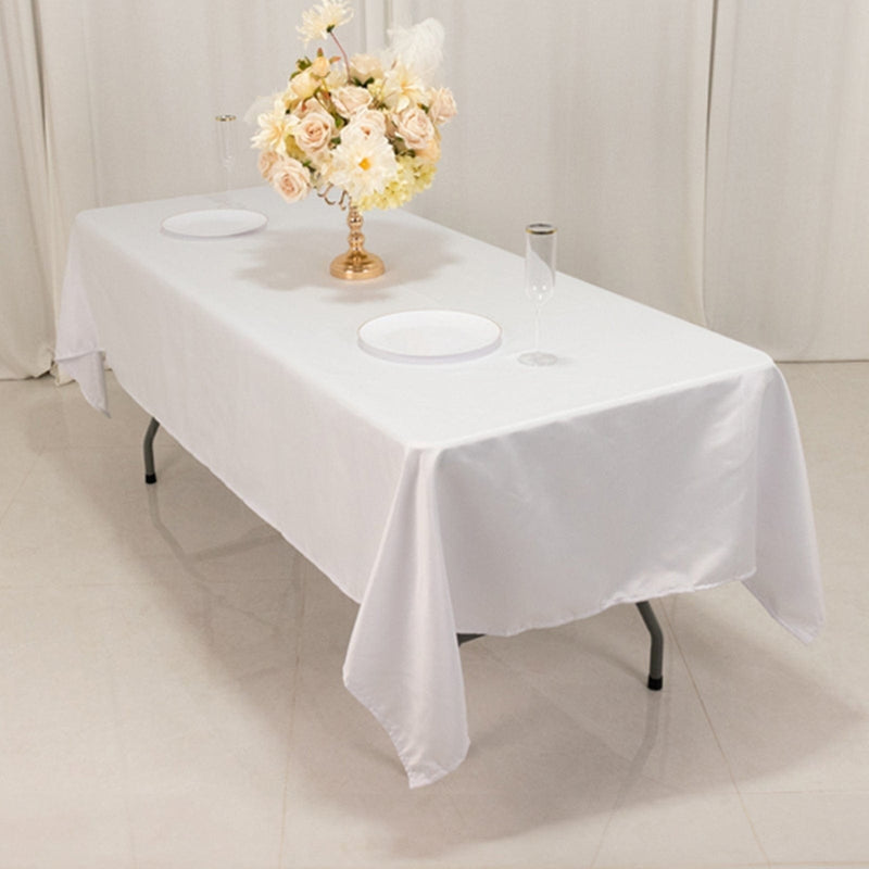 60" x 102" Lamour Satin Rectangular Tablecloth