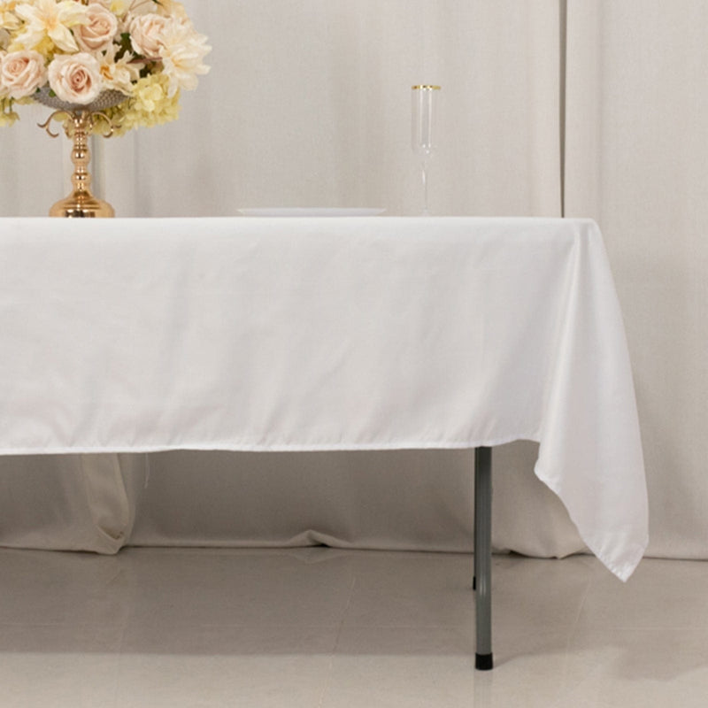 60" x 102" Lamour Satin Rectangular Tablecloth