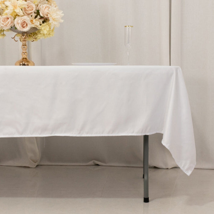 60" x 102" Lamour Satin Rectangular Tablecloth