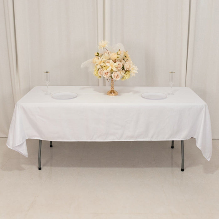 60" x 102" Lamour Satin Rectangular Tablecloth