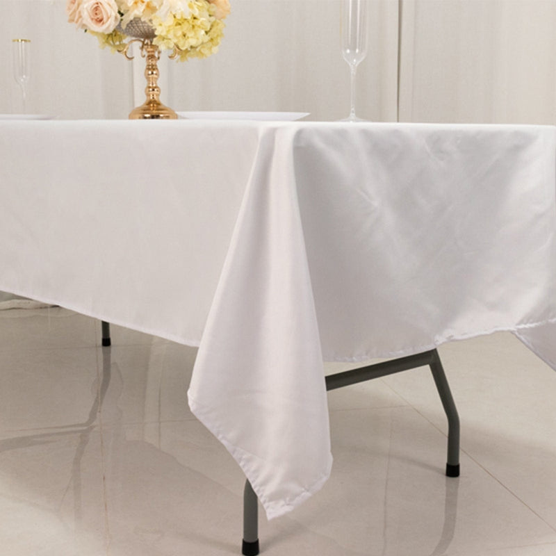 60" x 102" Lamour Satin Rectangular Tablecloth