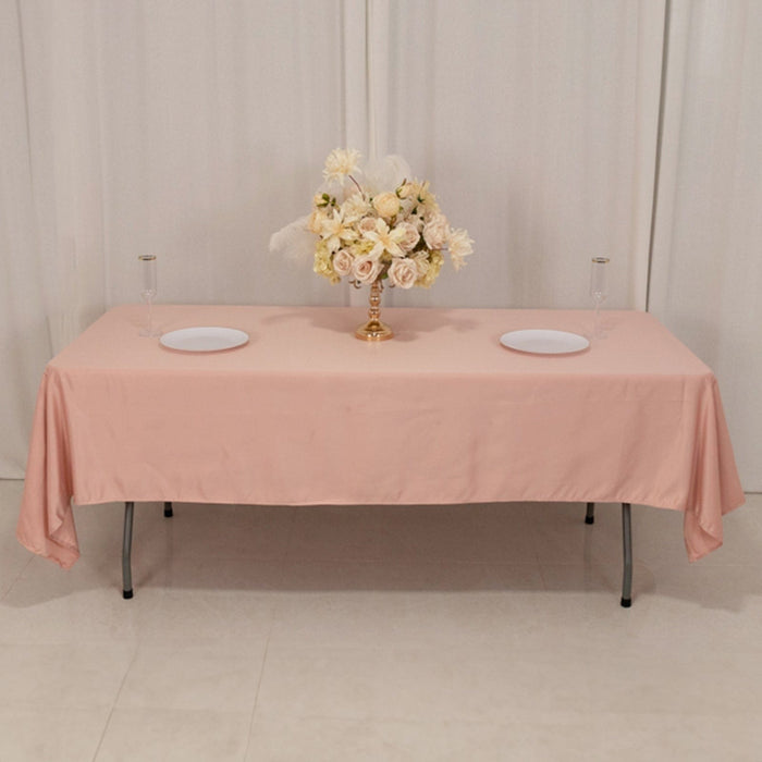 60" x 102" Lamour Satin Rectangular Tablecloth