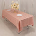 60" x 102" Lamour Satin Rectangular Tablecloth