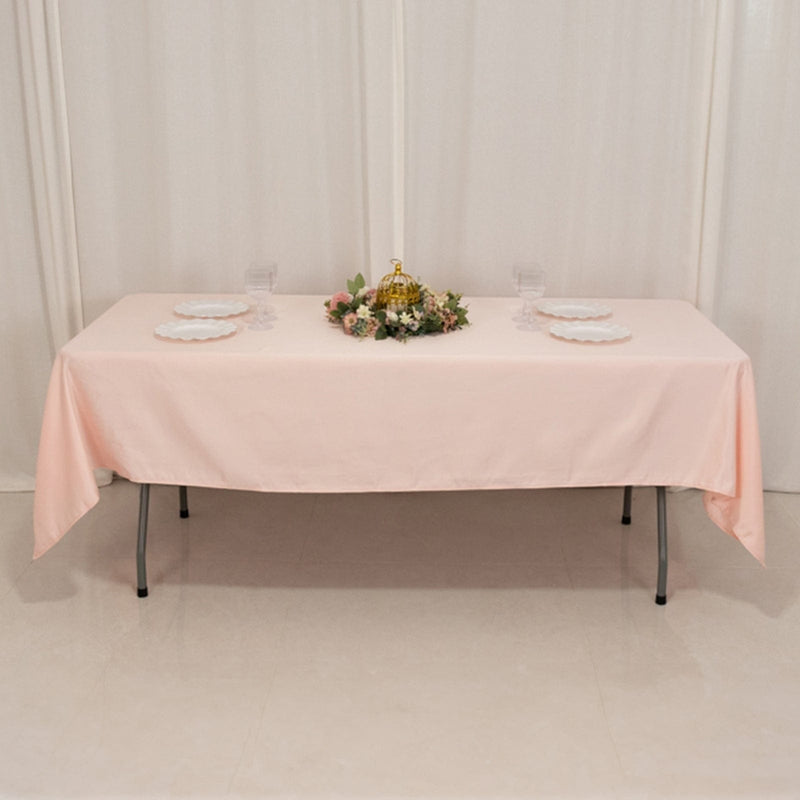 60" x 102" Lamour Satin Rectangular Tablecloth