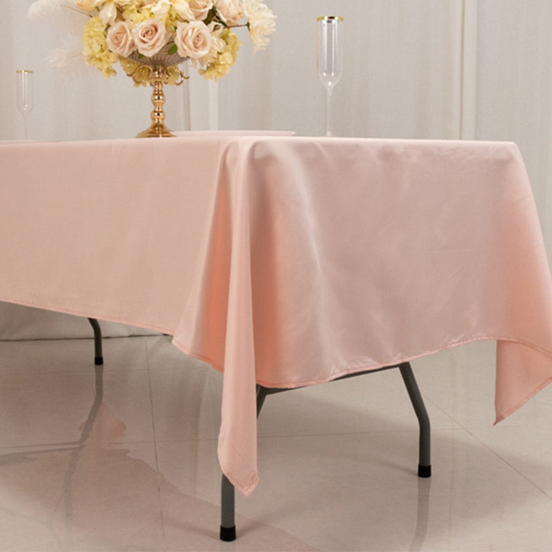 60" x 102" Lamour Satin Rectangular Tablecloth