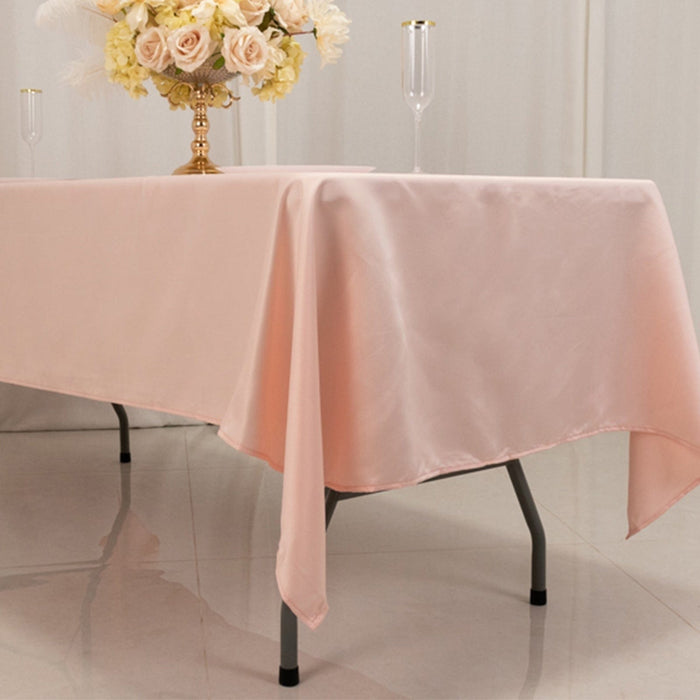 60" x 102" Lamour Satin Rectangular Tablecloth