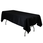 60" x 102" Lamour Satin Rectangular Tablecloth TAB_LAMR_60102_BLK