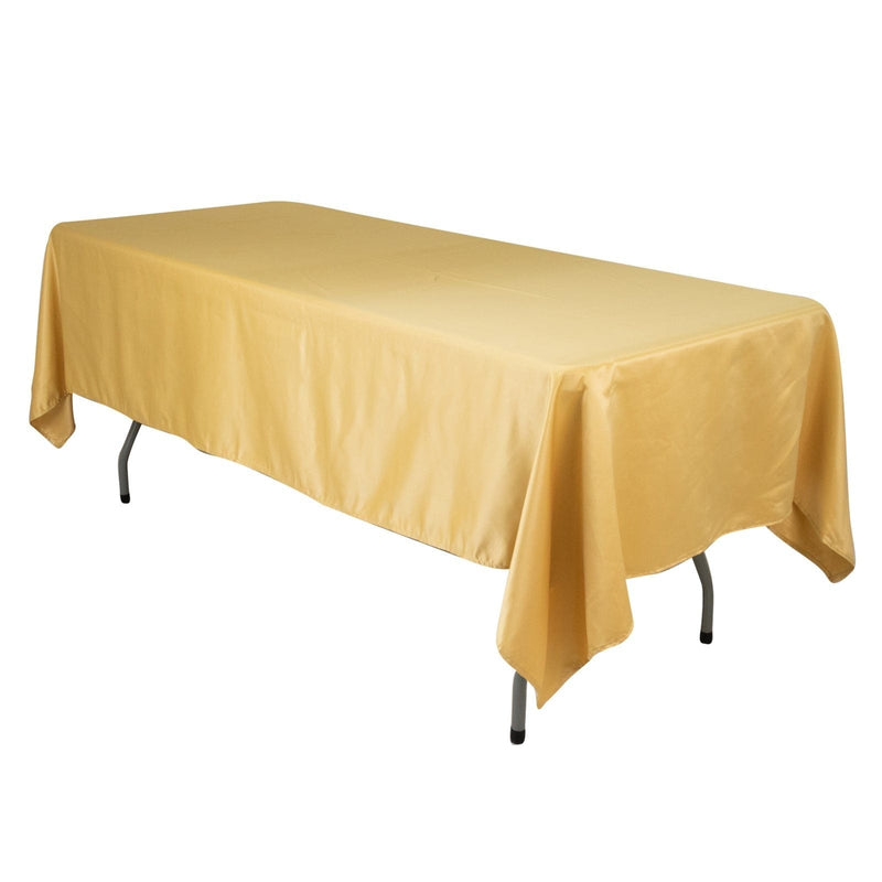 60" x 102" Lamour Satin Rectangular Tablecloth TAB_LAMR_60102_CHMP