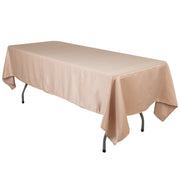60" x 102" Lamour Satin Rectangular Tablecloth TAB_LAMR_60102_NUDE