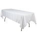 60" x 102" Lamour Satin Rectangular Tablecloth TAB_LAMR_60102_WHT