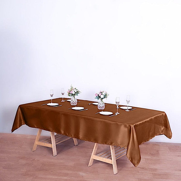 60" x 102" Satin Rectangular Tablecloth