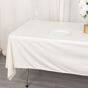 60" x 102" Scuba Polyester Rectangular Tablecloth