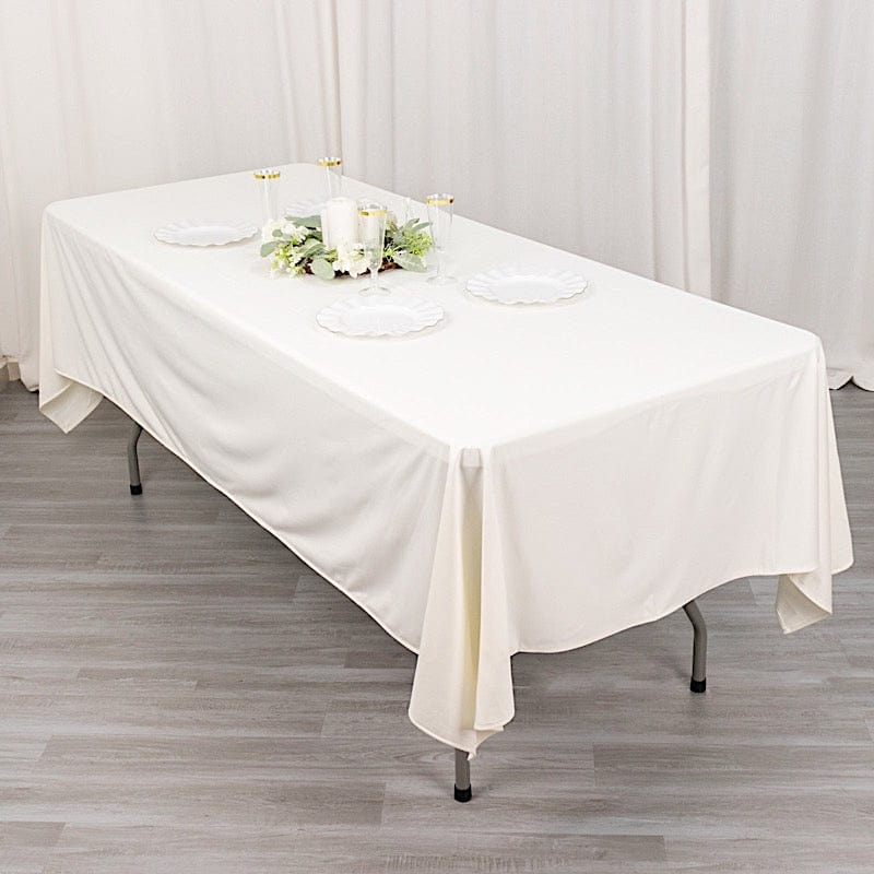 60" x 102" Scuba Polyester Rectangular Tablecloth