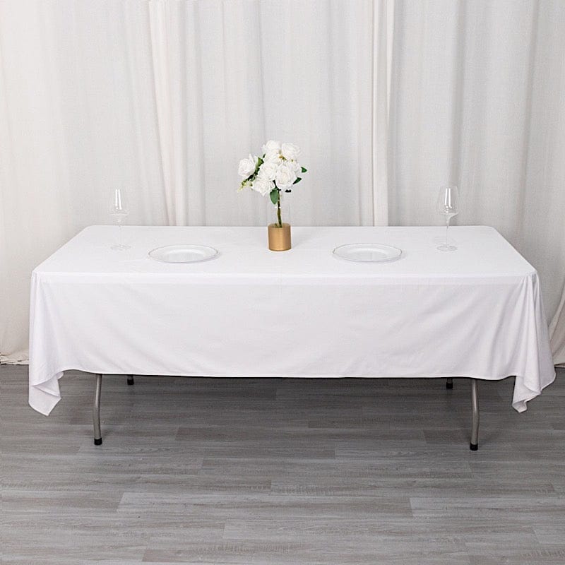 60" x 102" Scuba Polyester Rectangular Tablecloth