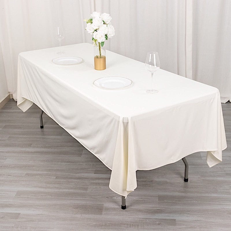 60" x 102" Scuba Polyester Rectangular Tablecloth
