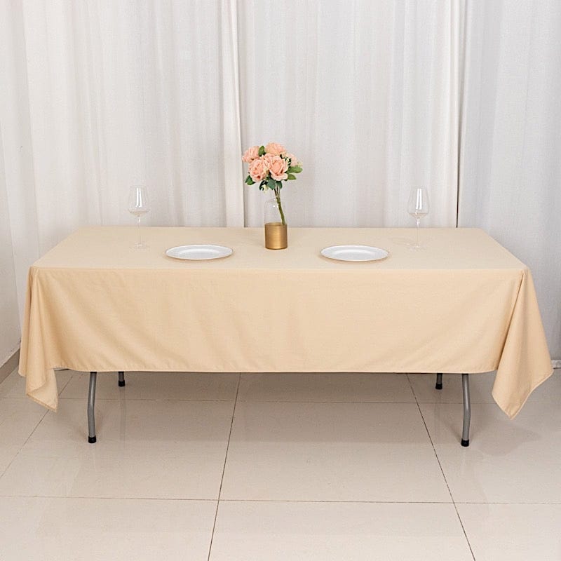 60" x 102" Scuba Polyester Rectangular Tablecloth