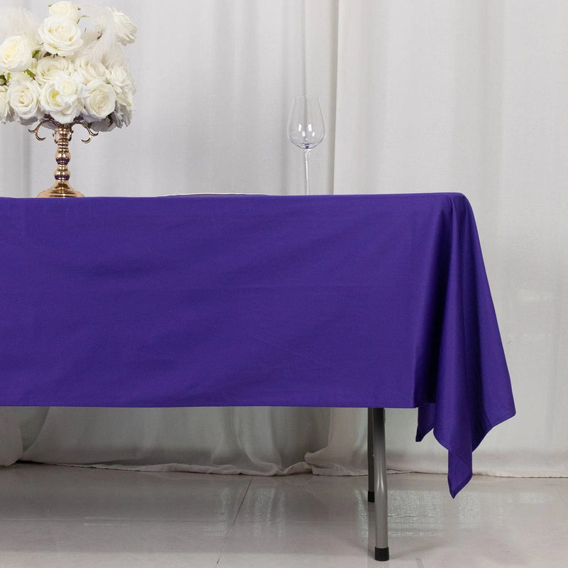 60" x 102" Scuba Polyester Rectangular Tablecloth