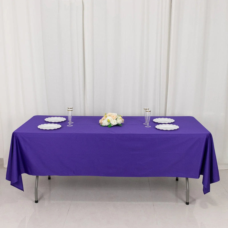 60" x 102" Scuba Polyester Rectangular Tablecloth