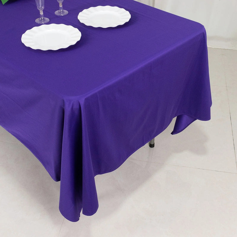 60" x 102" Scuba Polyester Rectangular Tablecloth
