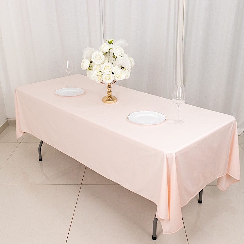 60" x 102" Scuba Polyester Rectangular Tablecloth