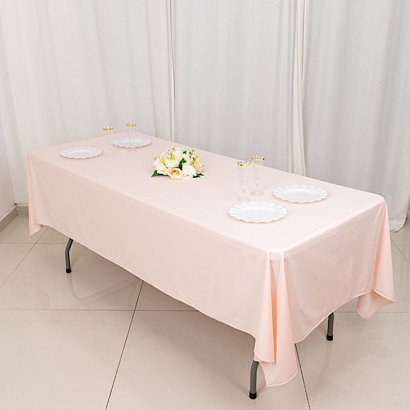 60" x 102" Scuba Polyester Rectangular Tablecloth