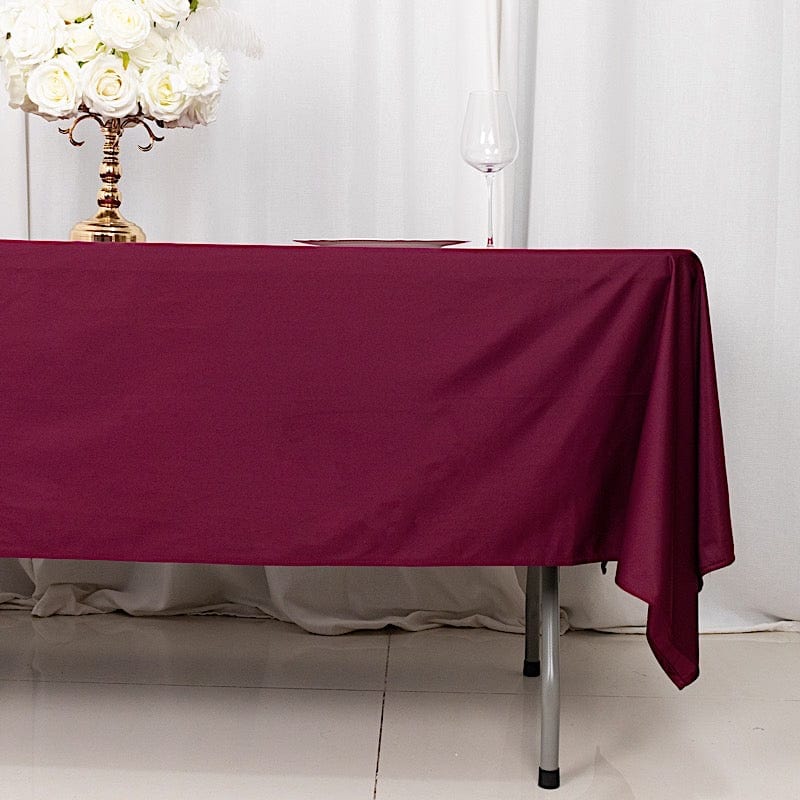 60" x 102" Scuba Polyester Rectangular Tablecloth