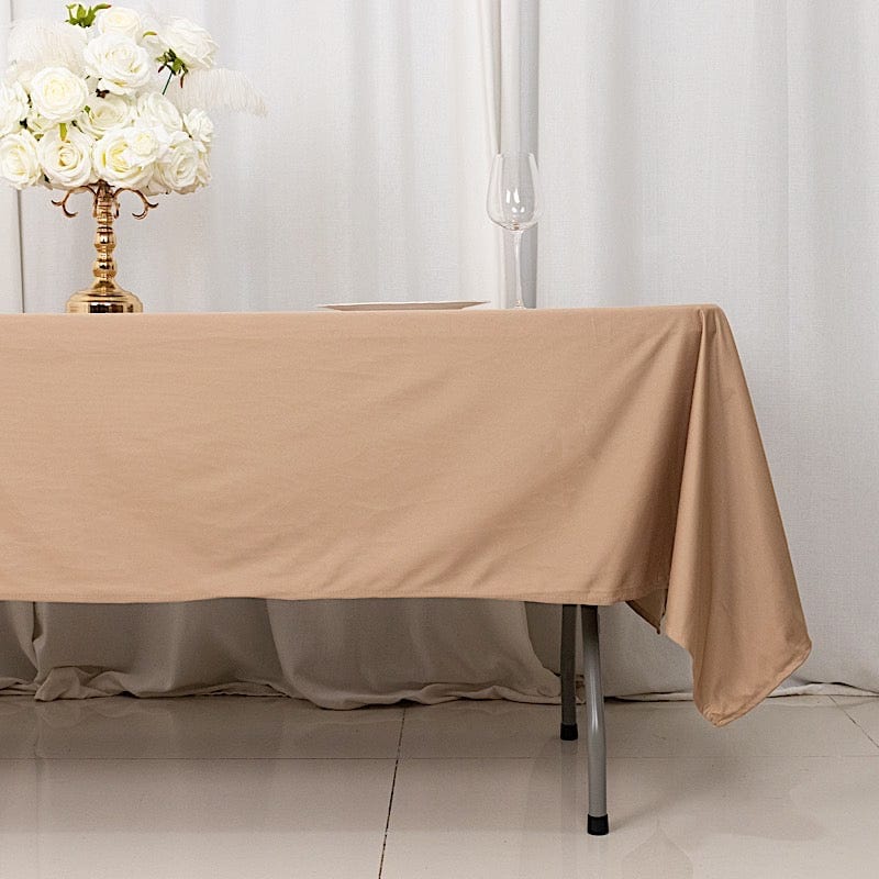 60" x 102" Scuba Polyester Rectangular Tablecloth