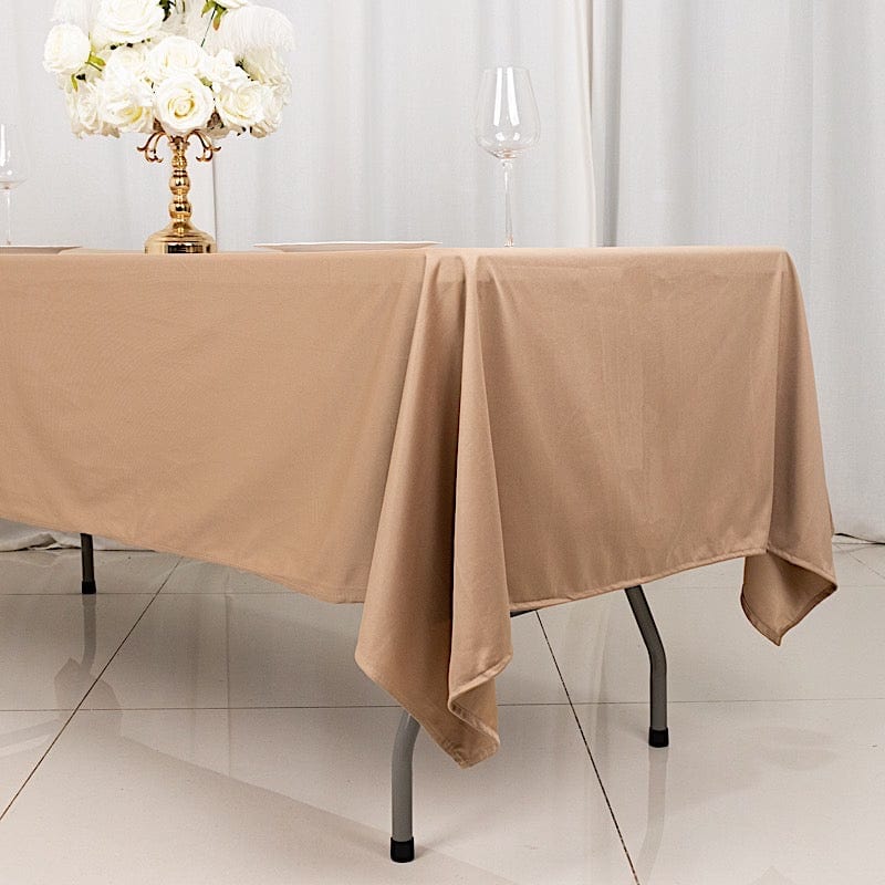 60" x 102" Scuba Polyester Rectangular Tablecloth