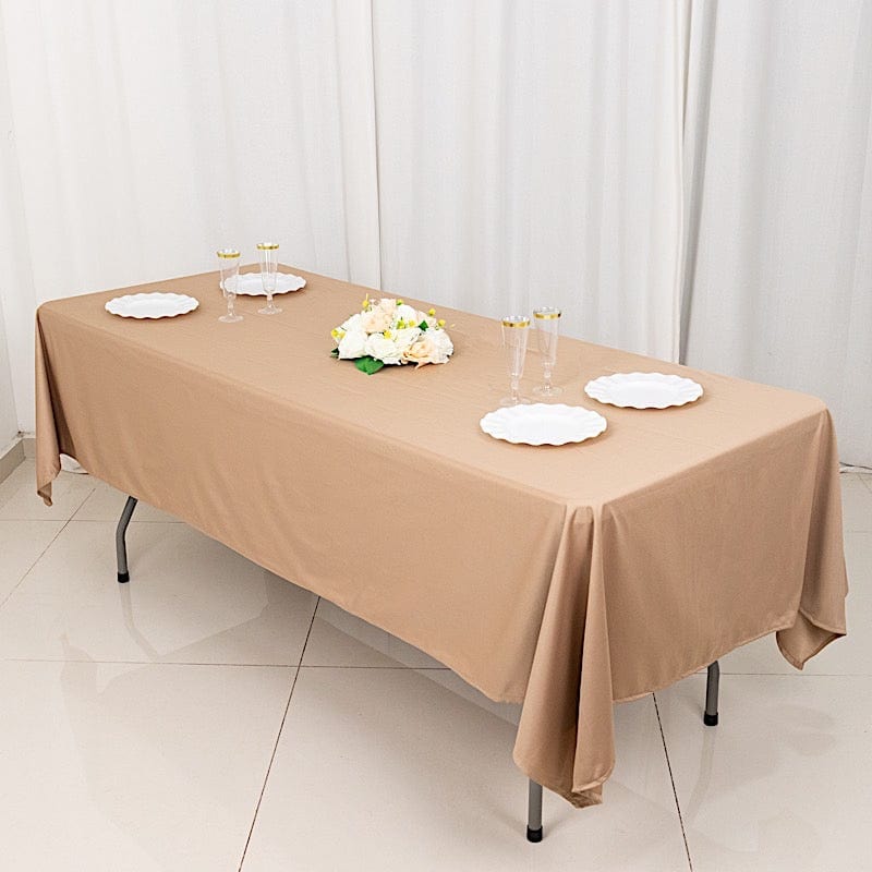60" x 102" Scuba Polyester Rectangular Tablecloth