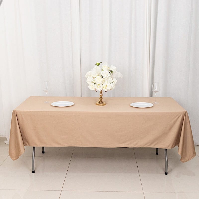 60" x 102" Scuba Polyester Rectangular Tablecloth