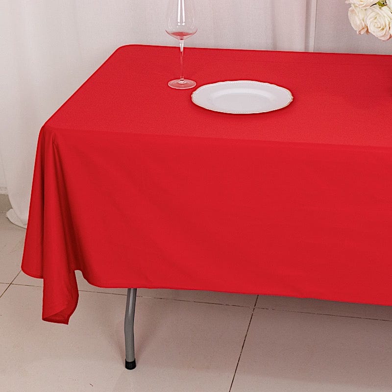 60" x 102" Scuba Polyester Rectangular Tablecloth