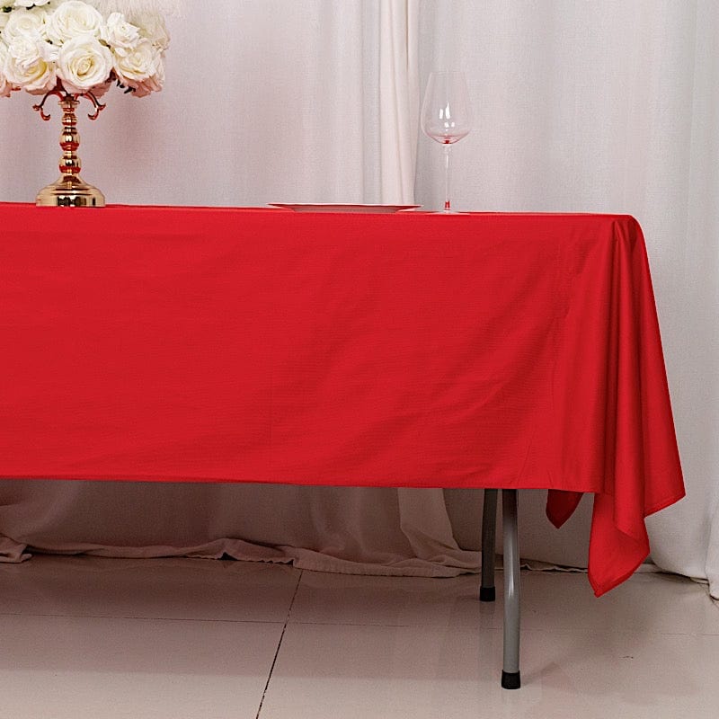 60" x 102" Scuba Polyester Rectangular Tablecloth