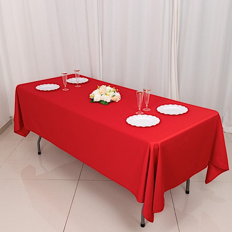 60" x 102" Scuba Polyester Rectangular Tablecloth