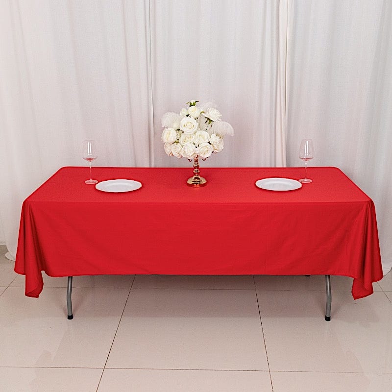 60" x 102" Scuba Polyester Rectangular Tablecloth