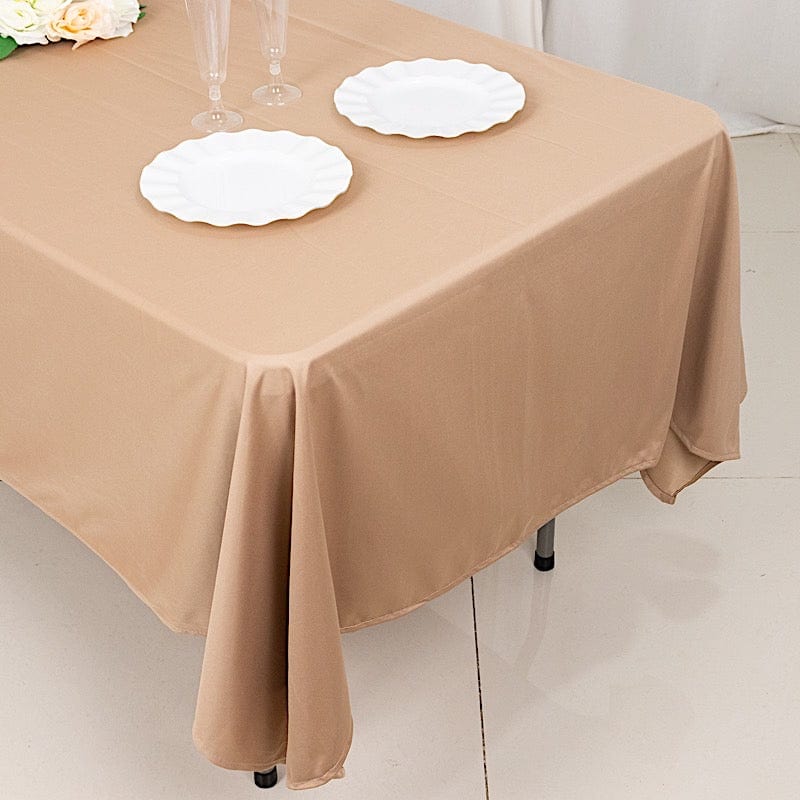 60" x 102" Scuba Polyester Rectangular Tablecloth