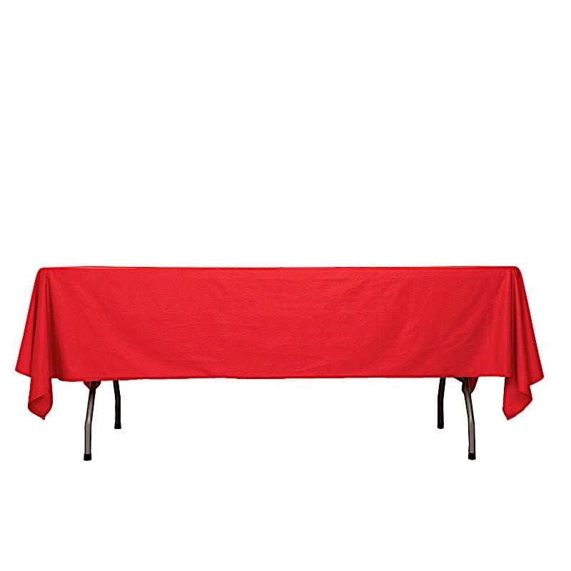 60" x 102" Scuba Polyester Rectangular Tablecloth TAB_SCUBA_60102_RED
