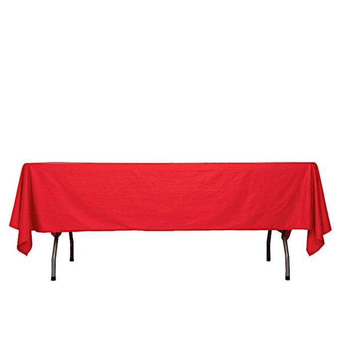 60" x 102" Scuba Polyester Rectangular Tablecloth TAB_SCUBA_60102_RED
