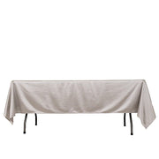 60" x 102" Scuba Polyester Rectangular Tablecloth TAB_SCUBA_SH_60102_SILV