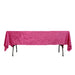 60" x 102" Seamless Premium Crushed Velvet Rectangle Tablecloth TAB_VEL01_60102_FUSH