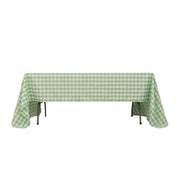 60" x 126" Checkered Gingham Polyester Tablecloth