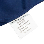 60" x 126" Fire Retardant Scuba Polyester Rectangle Tablecloth