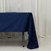 60" x 126" Fire Retardant Scuba Polyester Rectangle Tablecloth