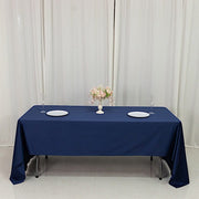 60" x 126" Fire Retardant Scuba Polyester Rectangle Tablecloth